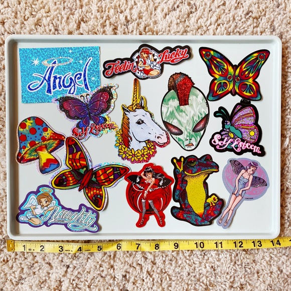 Vintage 90s Y2k Holographic stickers set of 15 - Picture 2 of 7